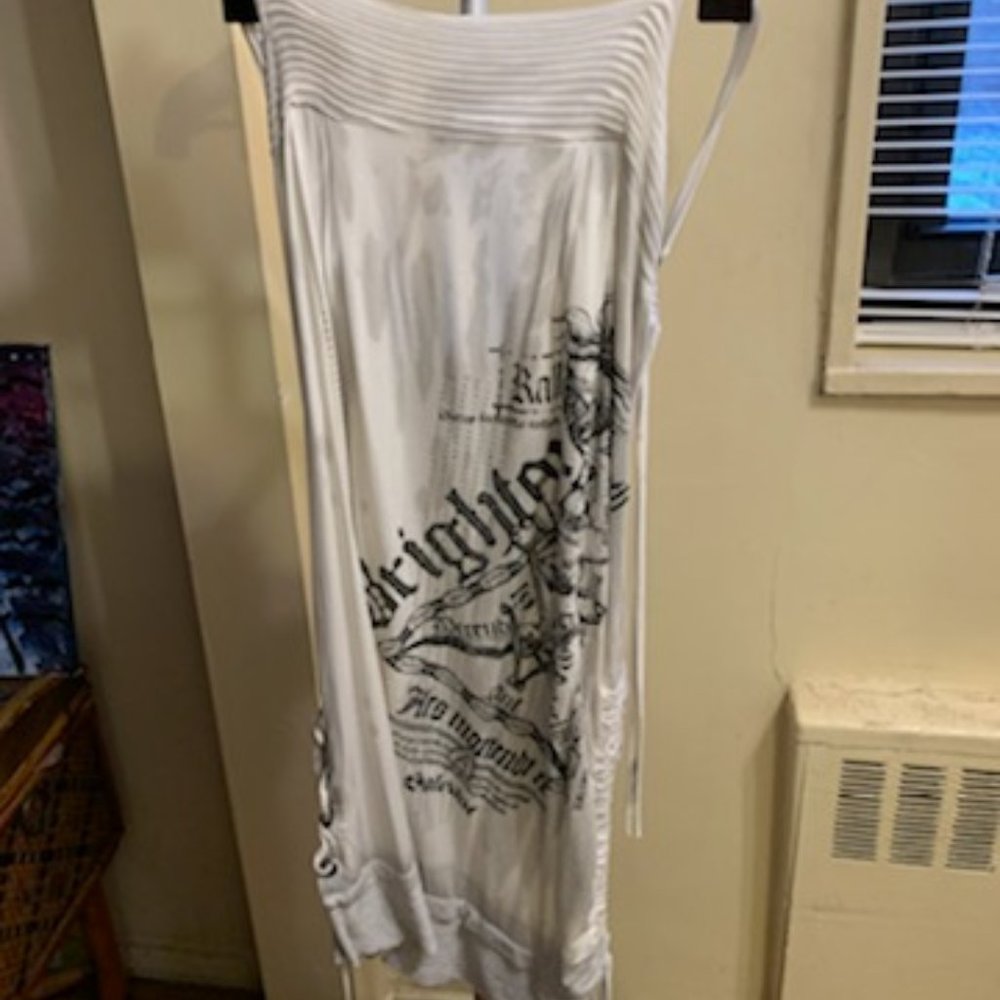 Salvage White Dress With Amazing Detail